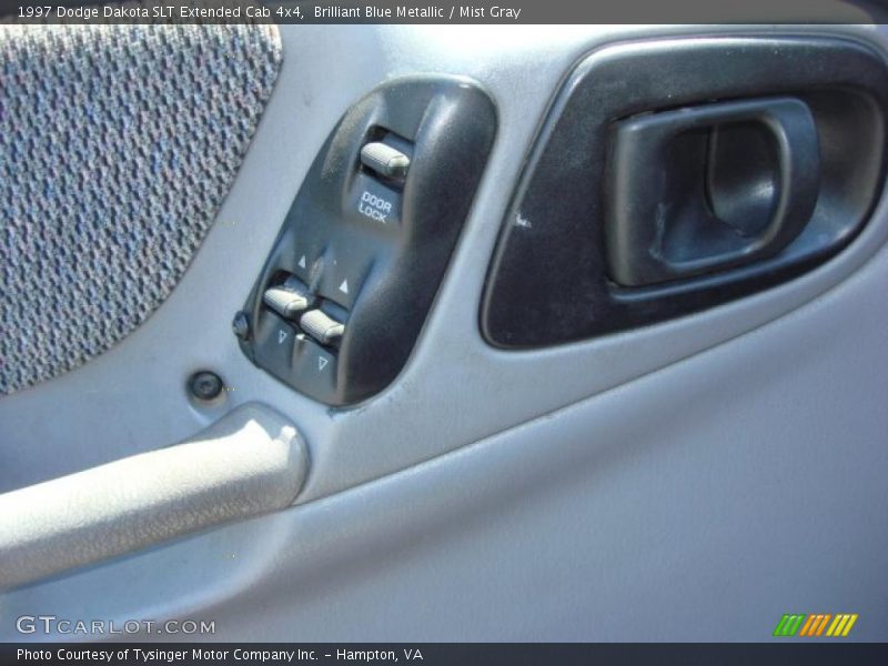 Brilliant Blue Metallic / Mist Gray 1997 Dodge Dakota SLT Extended Cab 4x4