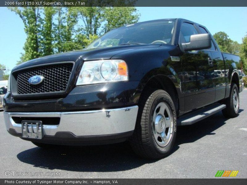 Black / Tan 2006 Ford F150 XLT SuperCab