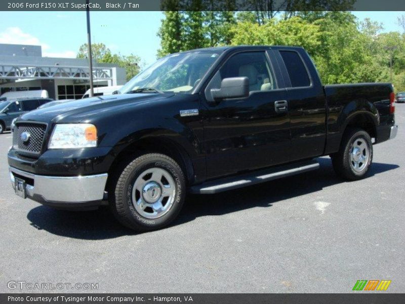 Black / Tan 2006 Ford F150 XLT SuperCab