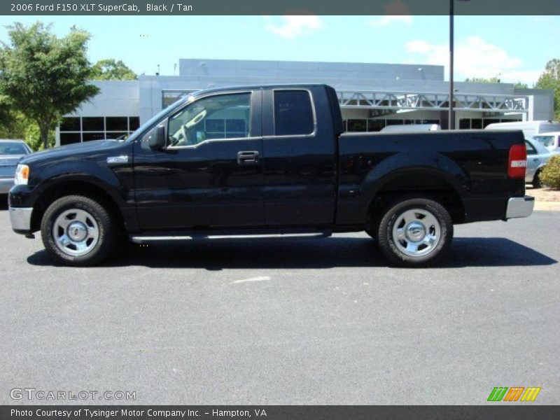 Black / Tan 2006 Ford F150 XLT SuperCab