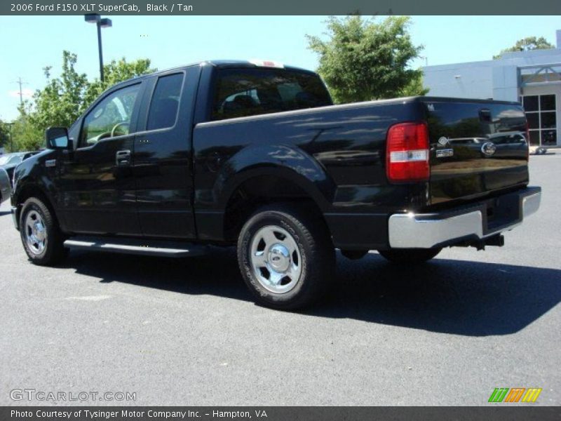Black / Tan 2006 Ford F150 XLT SuperCab