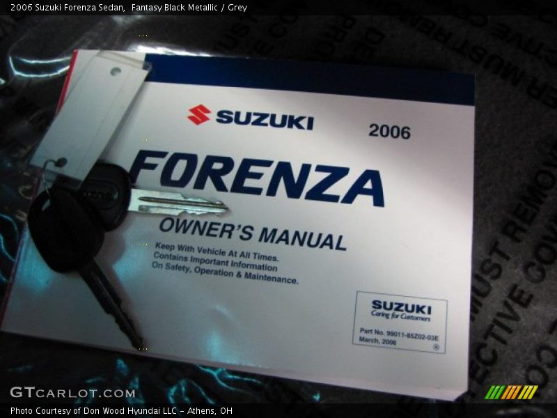 Fantasy Black Metallic / Grey 2006 Suzuki Forenza Sedan
