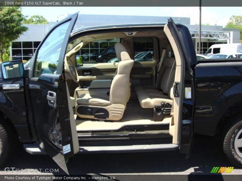 Black / Tan 2006 Ford F150 XLT SuperCab
