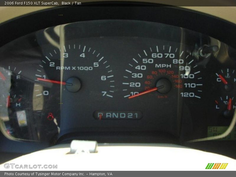 Black / Tan 2006 Ford F150 XLT SuperCab