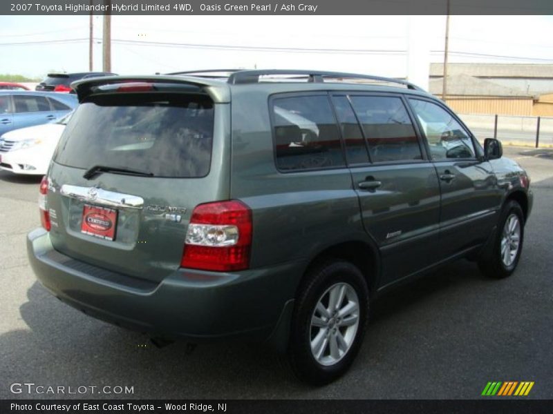 Oasis Green Pearl / Ash Gray 2007 Toyota Highlander Hybrid Limited 4WD