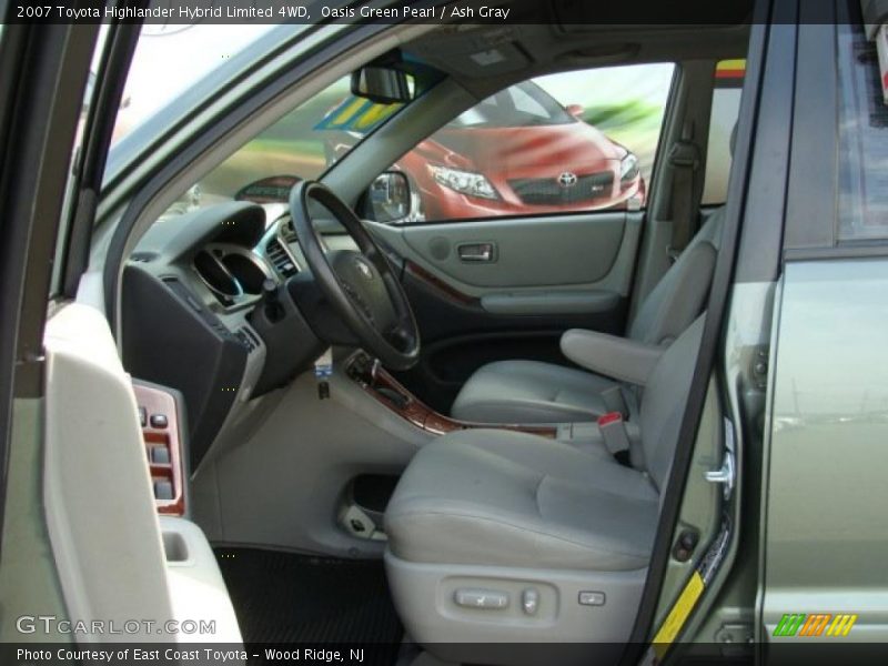 Oasis Green Pearl / Ash Gray 2007 Toyota Highlander Hybrid Limited 4WD