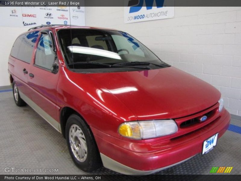 Laser Red / Beige 1996 Ford Windstar LX