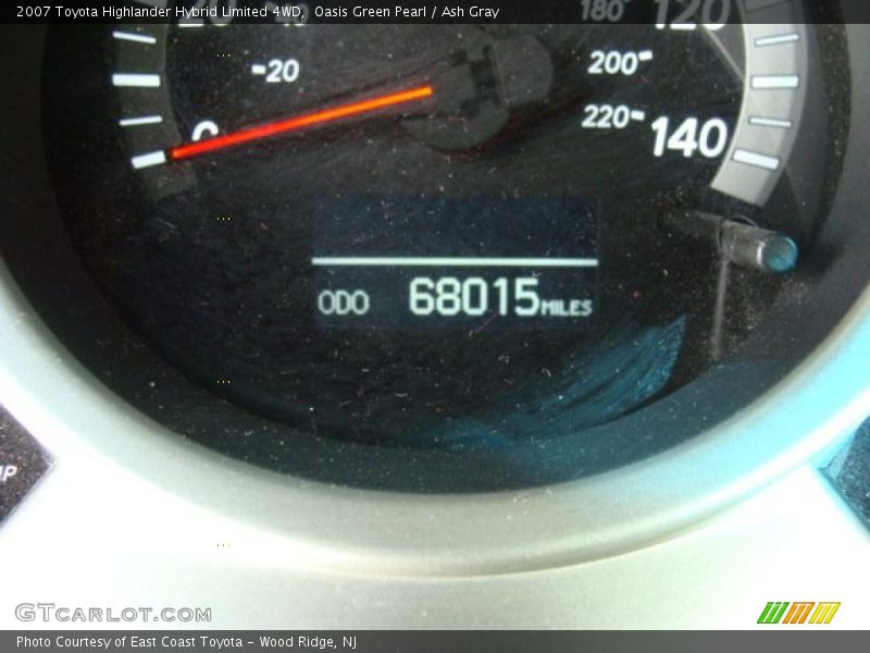 Oasis Green Pearl / Ash Gray 2007 Toyota Highlander Hybrid Limited 4WD