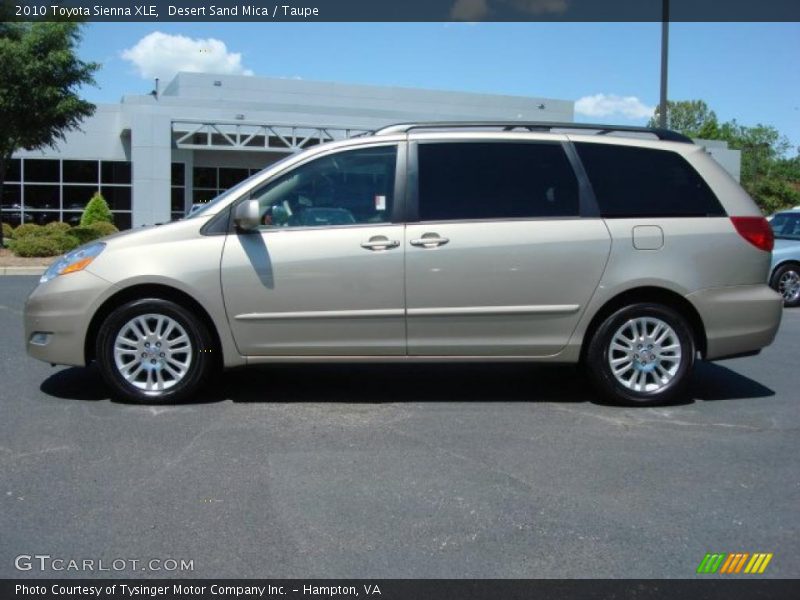 Desert Sand Mica / Taupe 2010 Toyota Sienna XLE