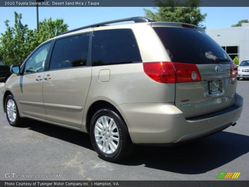 Desert Sand Mica / Taupe 2010 Toyota Sienna XLE