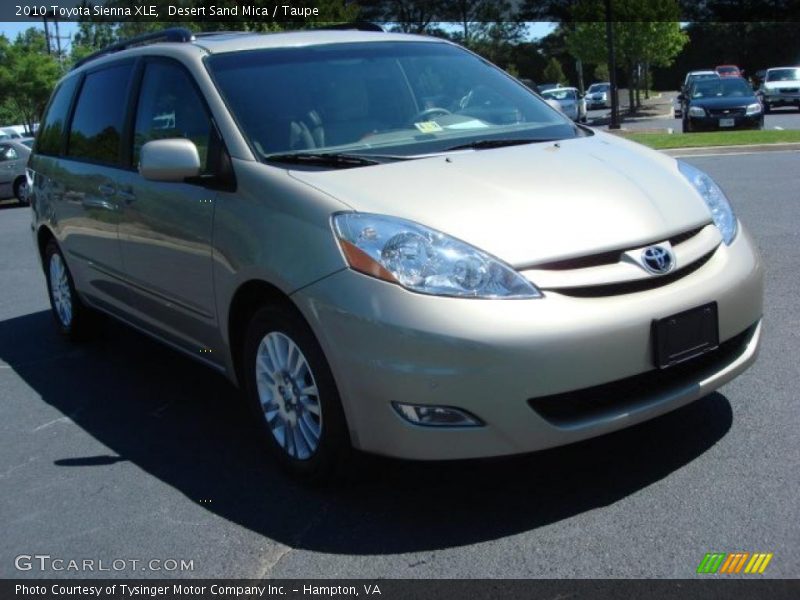 Desert Sand Mica / Taupe 2010 Toyota Sienna XLE
