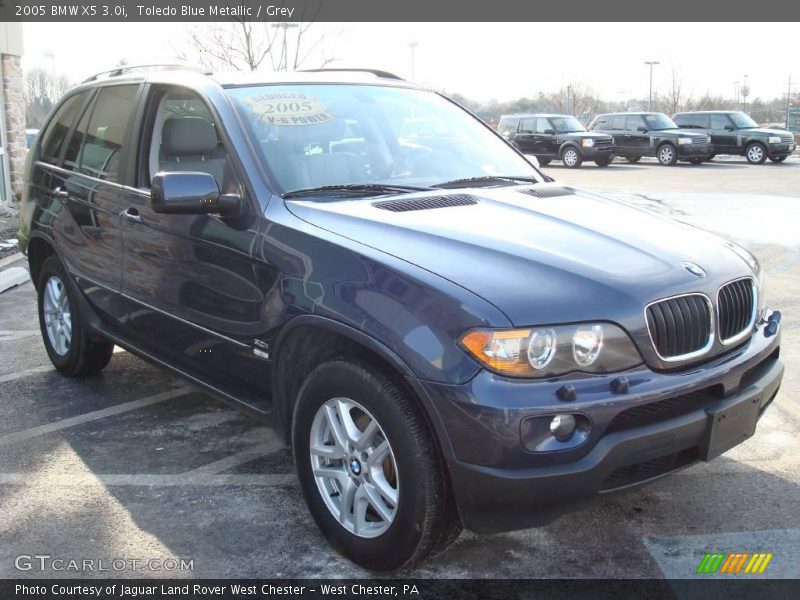 Toledo Blue Metallic / Grey 2005 BMW X5 3.0i