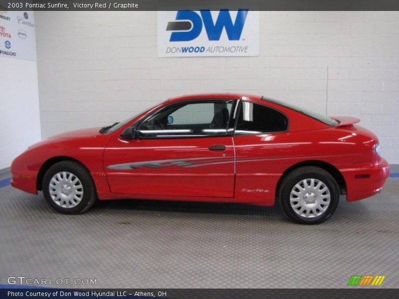 Victory Red / Graphite 2003 Pontiac Sunfire