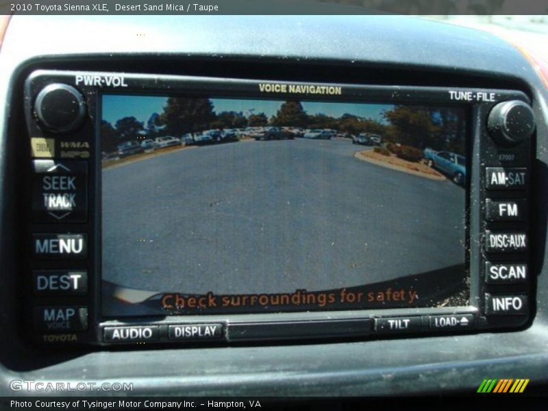 Desert Sand Mica / Taupe 2010 Toyota Sienna XLE
