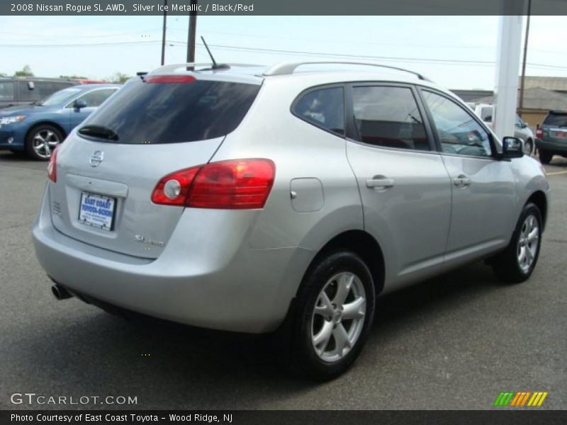 Silver Ice Metallic / Black/Red 2008 Nissan Rogue SL AWD