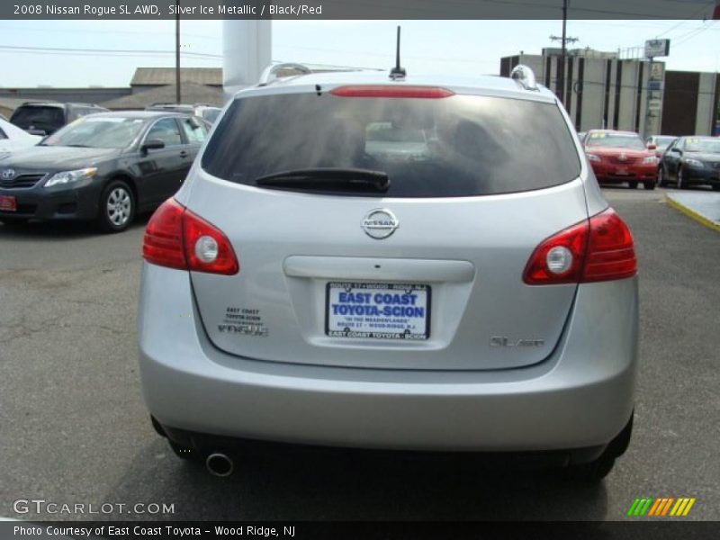 Silver Ice Metallic / Black/Red 2008 Nissan Rogue SL AWD
