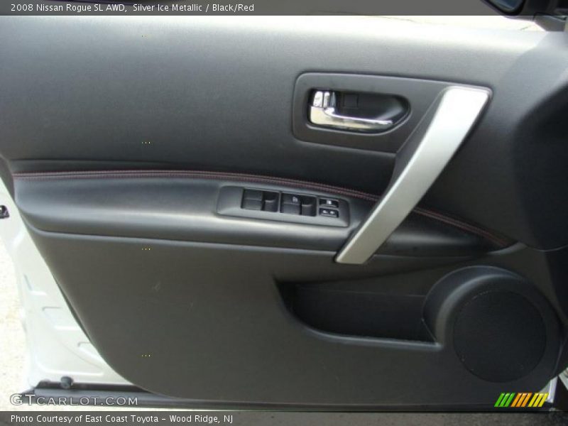 Silver Ice Metallic / Black/Red 2008 Nissan Rogue SL AWD