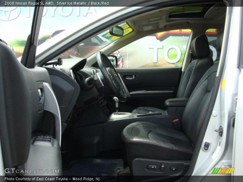 Silver Ice Metallic / Black/Red 2008 Nissan Rogue SL AWD