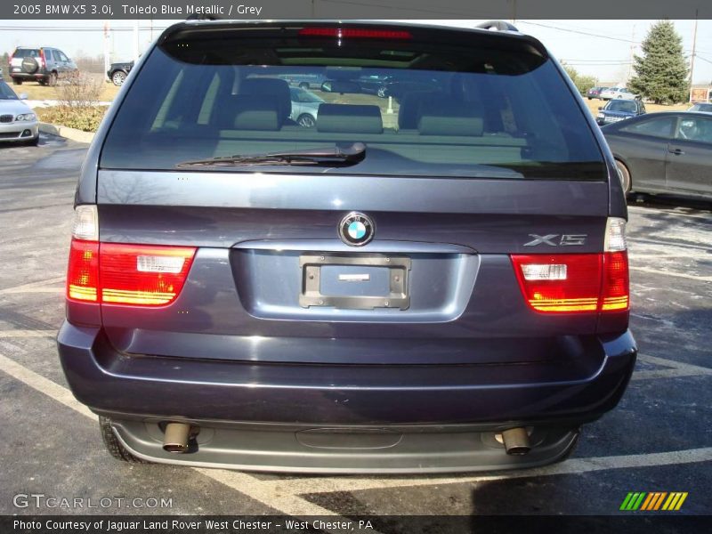 Toledo Blue Metallic / Grey 2005 BMW X5 3.0i
