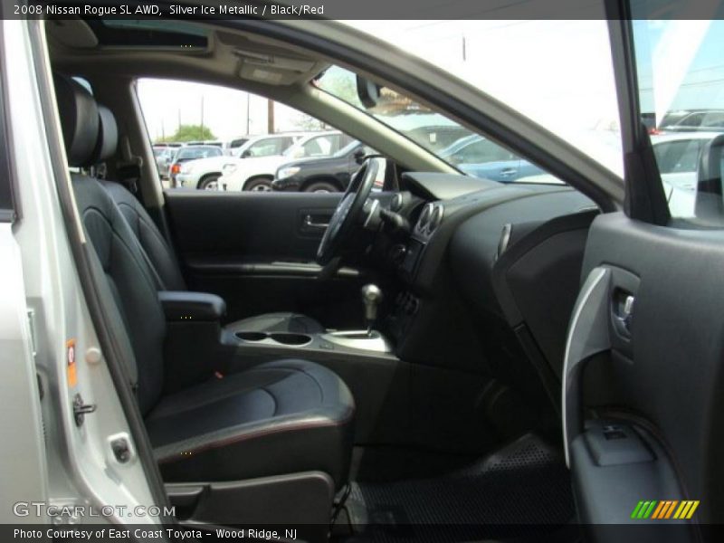 Silver Ice Metallic / Black/Red 2008 Nissan Rogue SL AWD