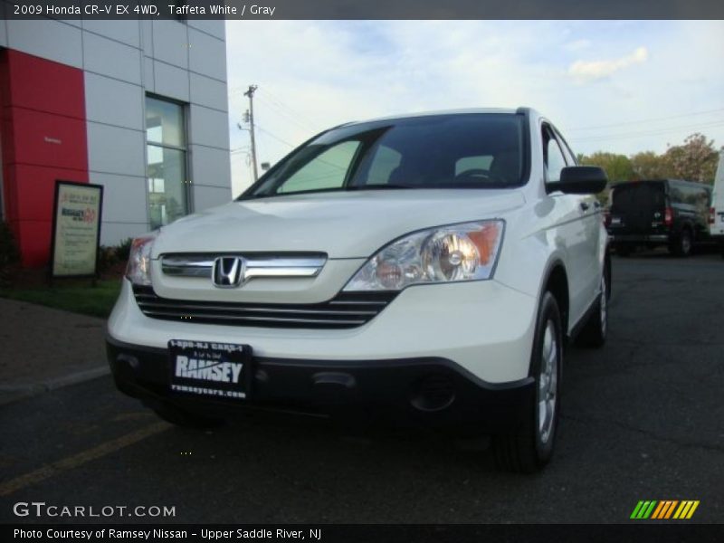 Taffeta White / Gray 2009 Honda CR-V EX 4WD