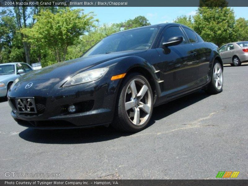 Brilliant Black / Black/Chapparal 2004 Mazda RX-8 Grand Touring