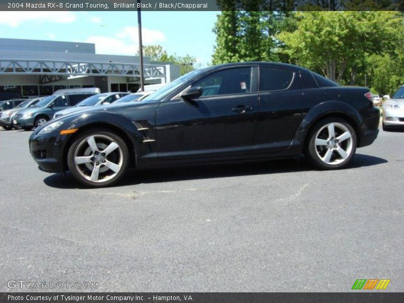 Brilliant Black / Black/Chapparal 2004 Mazda RX-8 Grand Touring