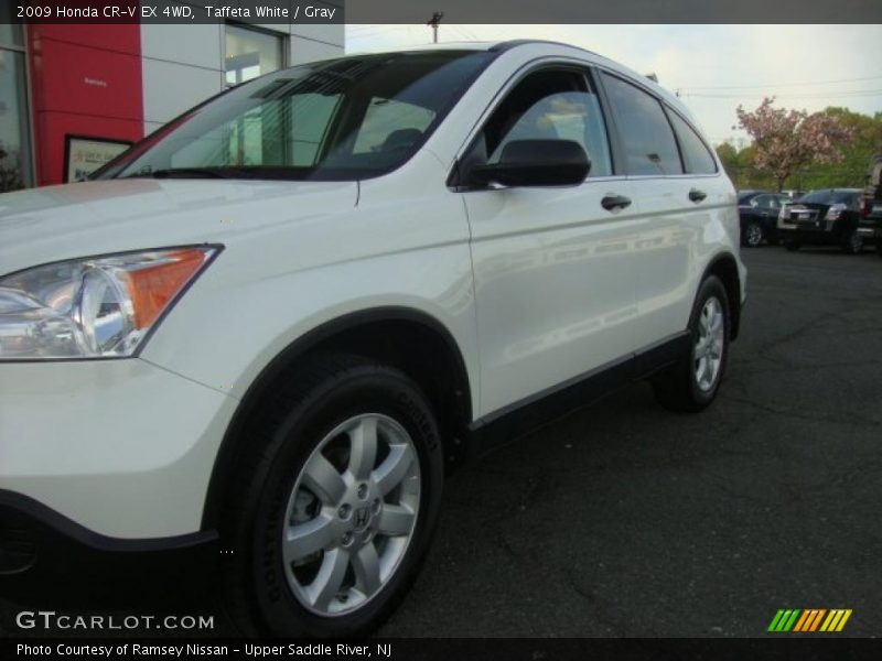 Taffeta White / Gray 2009 Honda CR-V EX 4WD