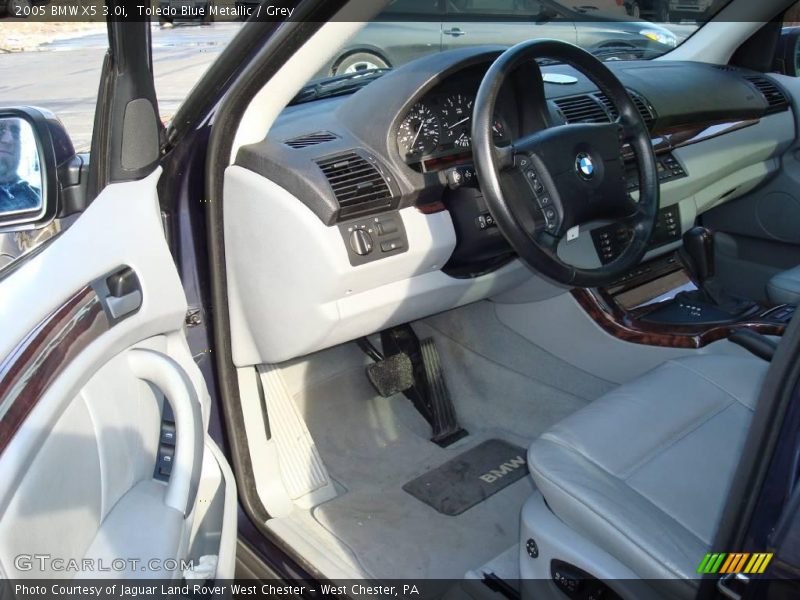 Toledo Blue Metallic / Grey 2005 BMW X5 3.0i