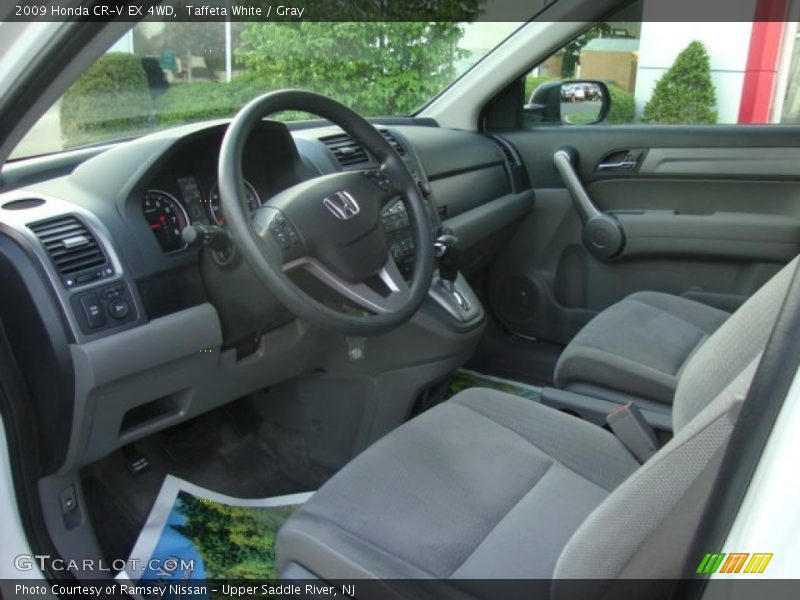 Taffeta White / Gray 2009 Honda CR-V EX 4WD
