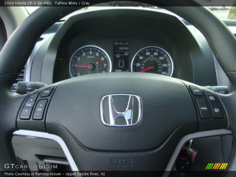 Taffeta White / Gray 2009 Honda CR-V EX 4WD