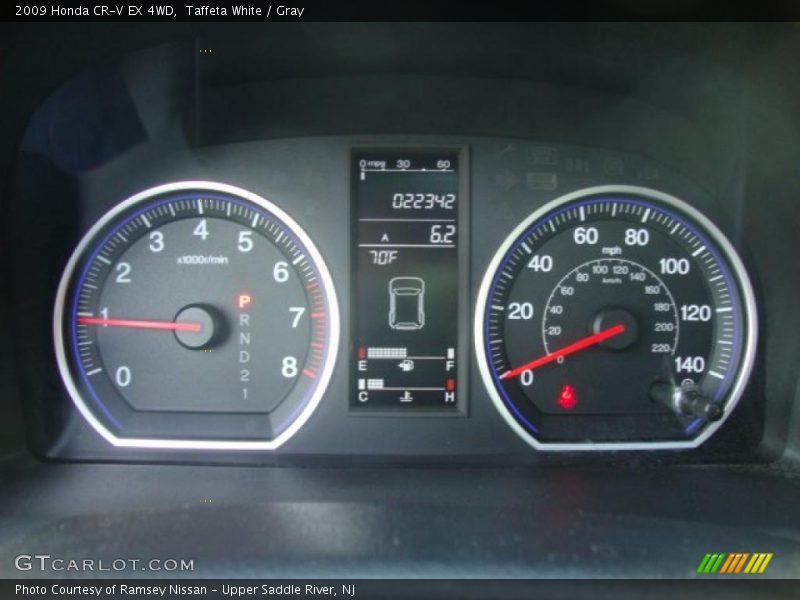 Taffeta White / Gray 2009 Honda CR-V EX 4WD