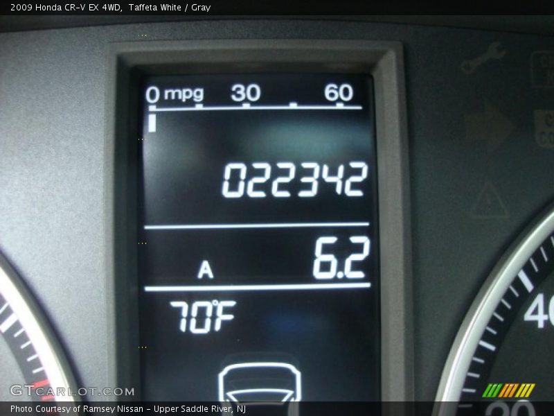 Taffeta White / Gray 2009 Honda CR-V EX 4WD