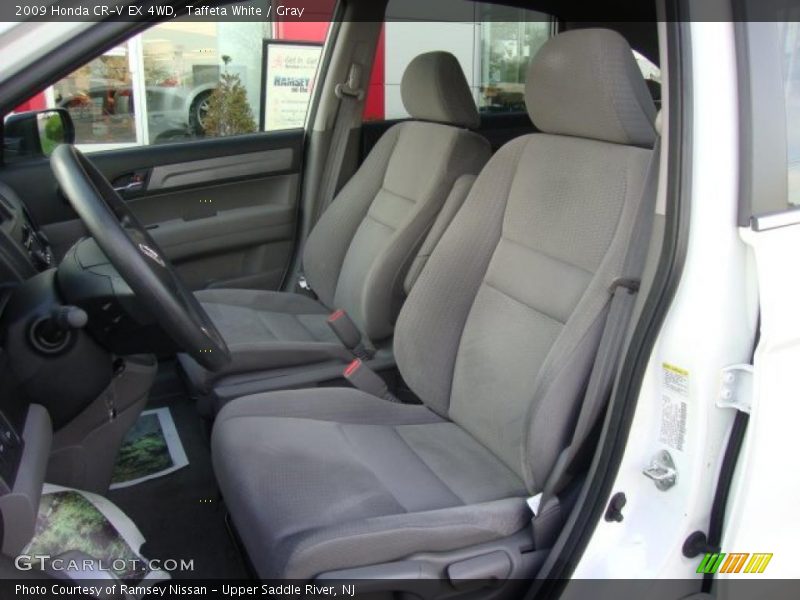 Taffeta White / Gray 2009 Honda CR-V EX 4WD