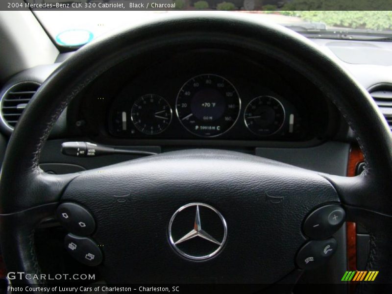 Black / Charcoal 2004 Mercedes-Benz CLK 320 Cabriolet