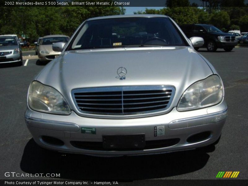 Brilliant Silver Metallic / Charcoal 2002 Mercedes-Benz S 500 Sedan