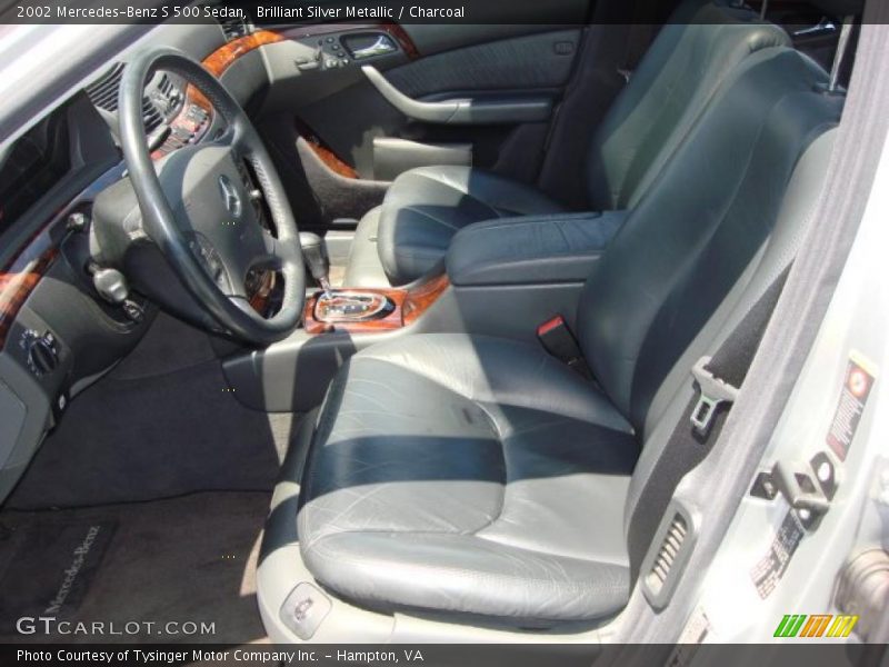 Brilliant Silver Metallic / Charcoal 2002 Mercedes-Benz S 500 Sedan
