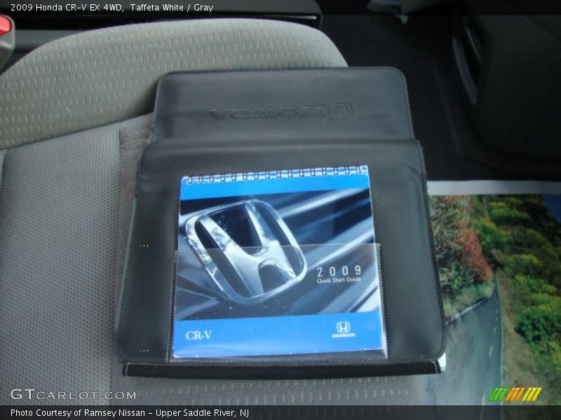 Taffeta White / Gray 2009 Honda CR-V EX 4WD
