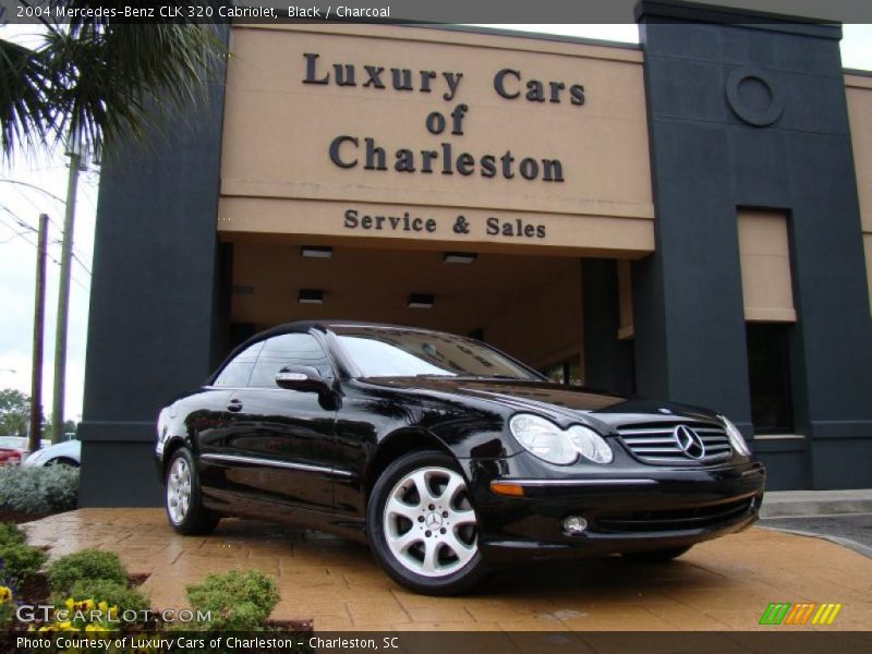 Black / Charcoal 2004 Mercedes-Benz CLK 320 Cabriolet