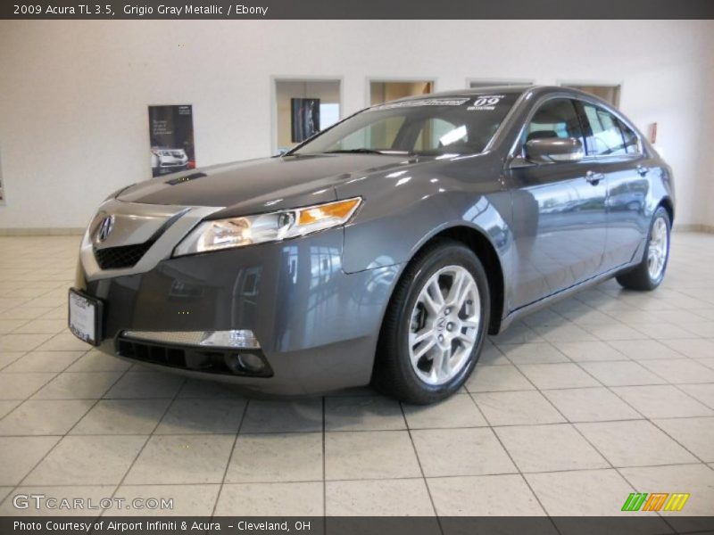 Grigio Gray Metallic / Ebony 2009 Acura TL 3.5