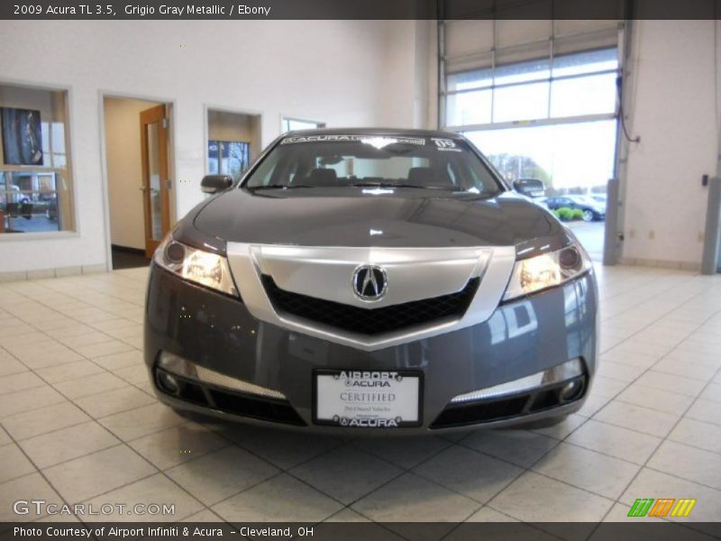 Grigio Gray Metallic / Ebony 2009 Acura TL 3.5