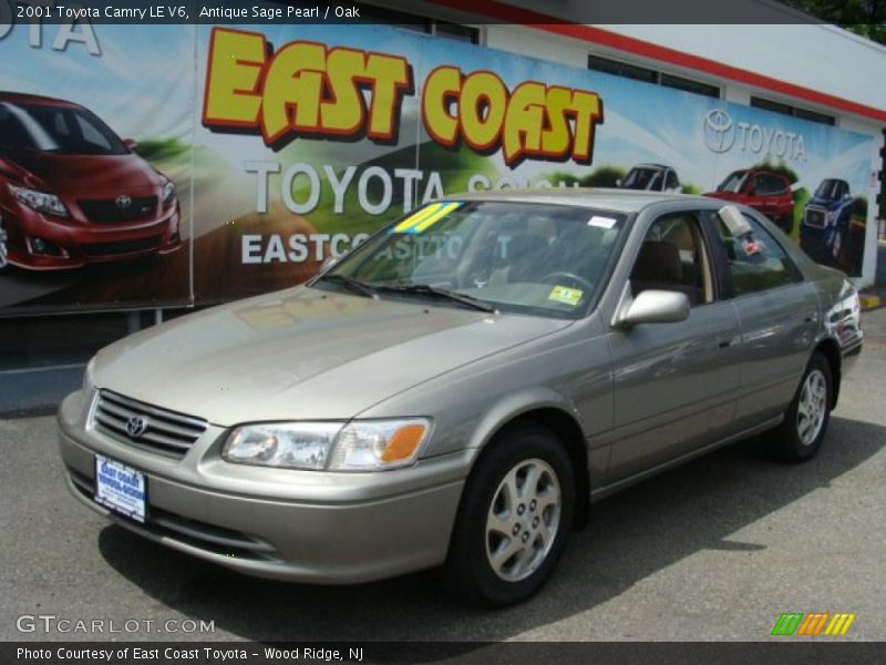 Antique Sage Pearl / Oak 2001 Toyota Camry LE V6