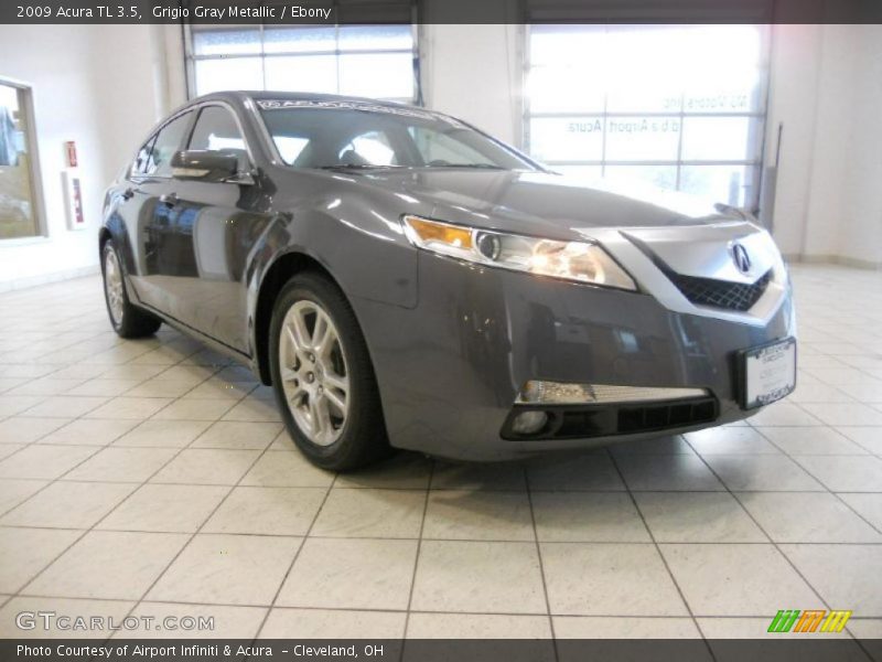 Grigio Gray Metallic / Ebony 2009 Acura TL 3.5