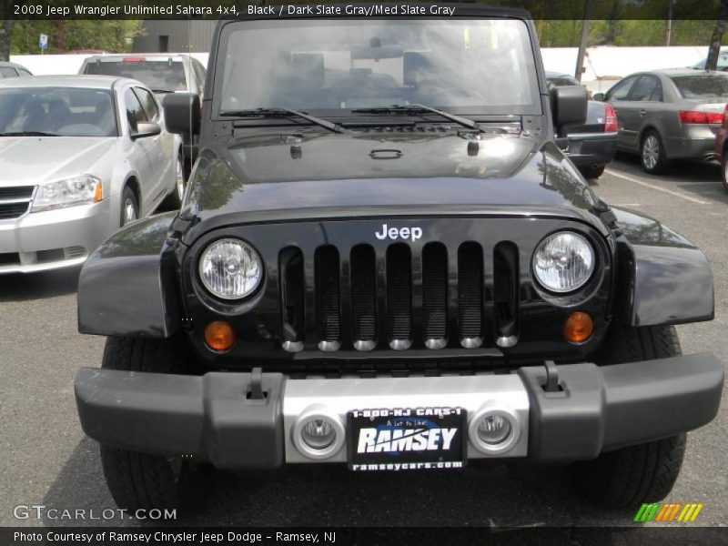 Black / Dark Slate Gray/Med Slate Gray 2008 Jeep Wrangler Unlimited Sahara 4x4