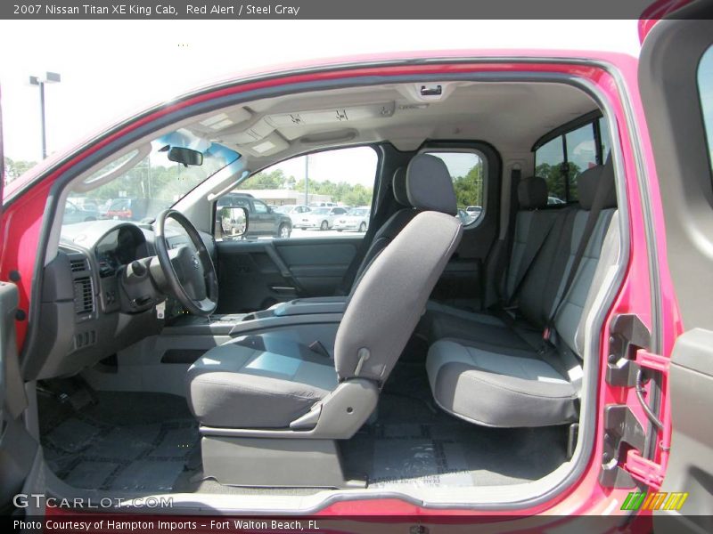 Red Alert / Steel Gray 2007 Nissan Titan XE King Cab