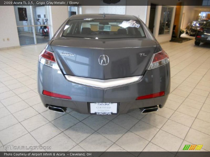 Grigio Gray Metallic / Ebony 2009 Acura TL 3.5