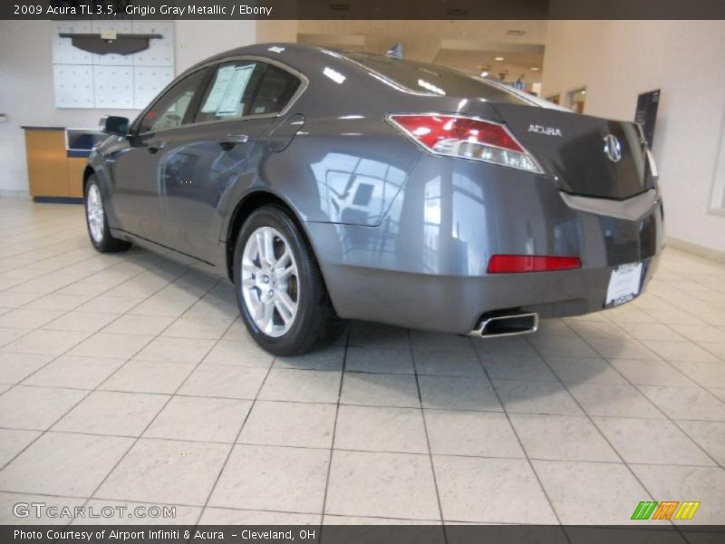 Grigio Gray Metallic / Ebony 2009 Acura TL 3.5
