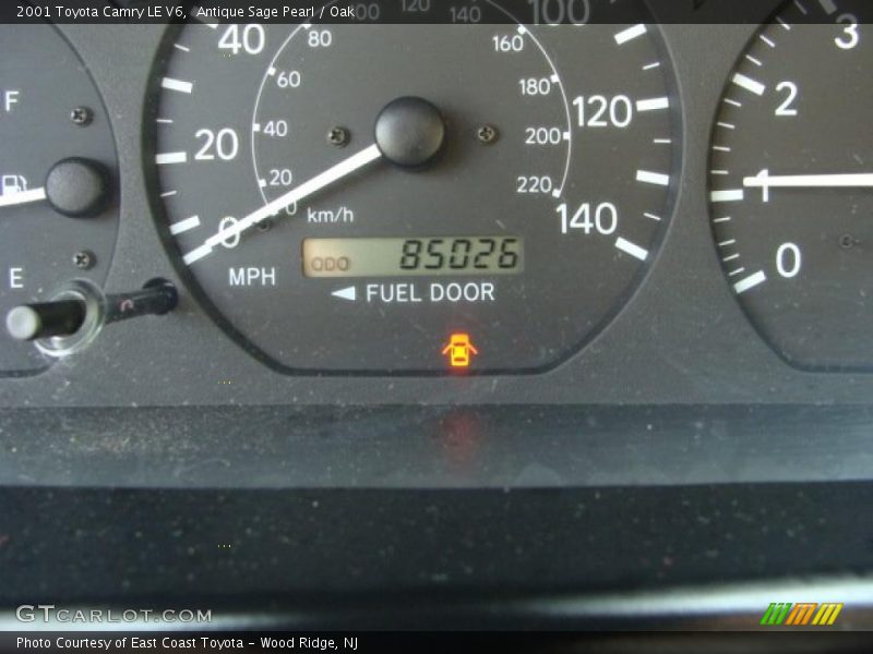 Antique Sage Pearl / Oak 2001 Toyota Camry LE V6