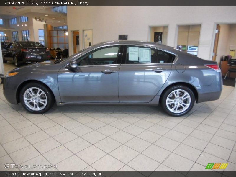 Grigio Gray Metallic / Ebony 2009 Acura TL 3.5