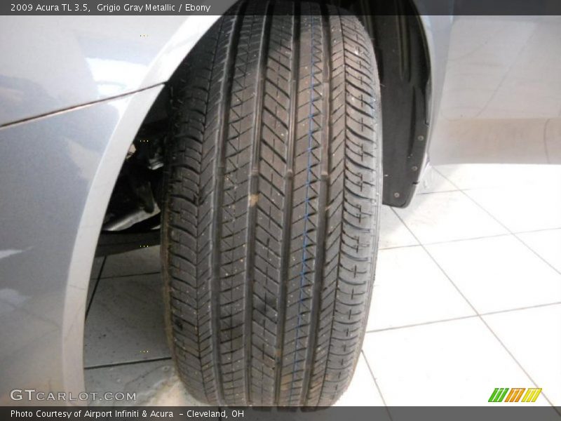 Grigio Gray Metallic / Ebony 2009 Acura TL 3.5
